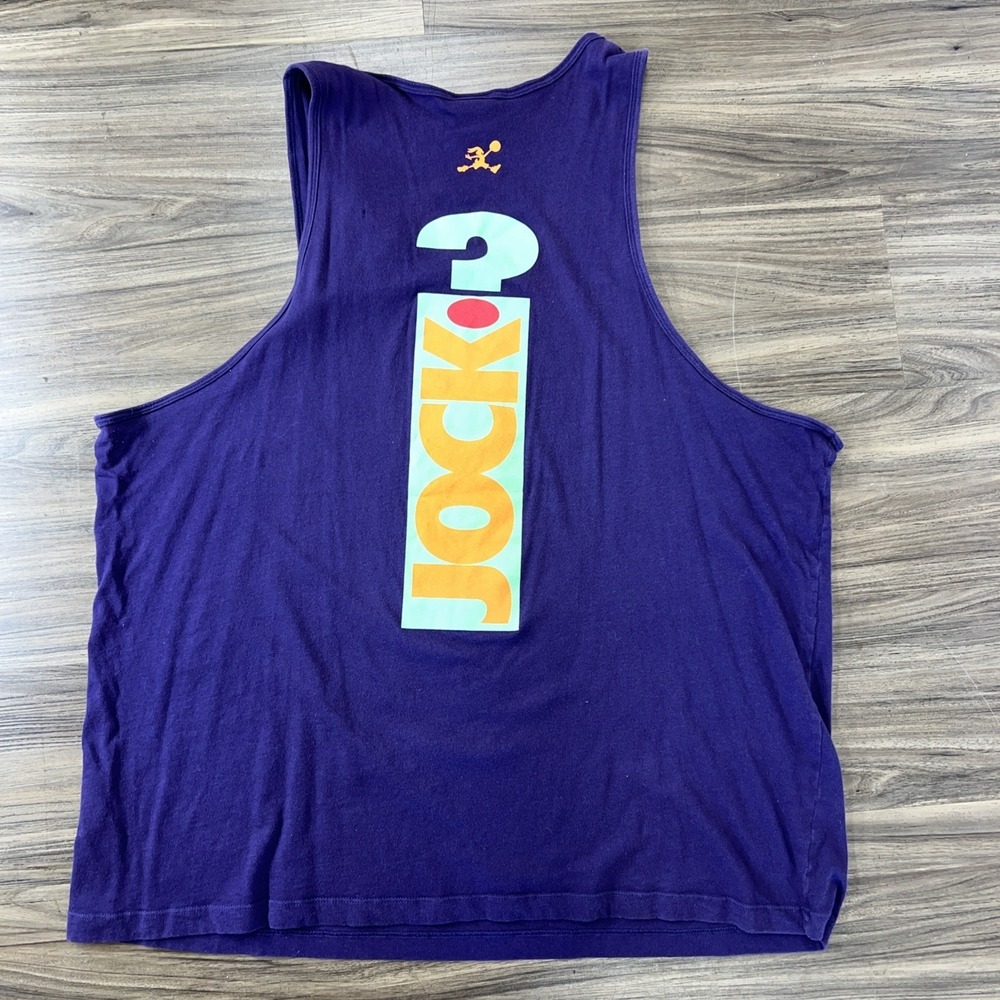 Nike Air Jordan Retro 7 Seven Hare what's up Jock tank top Purple Red Orange XXL - Picture 5 of 6